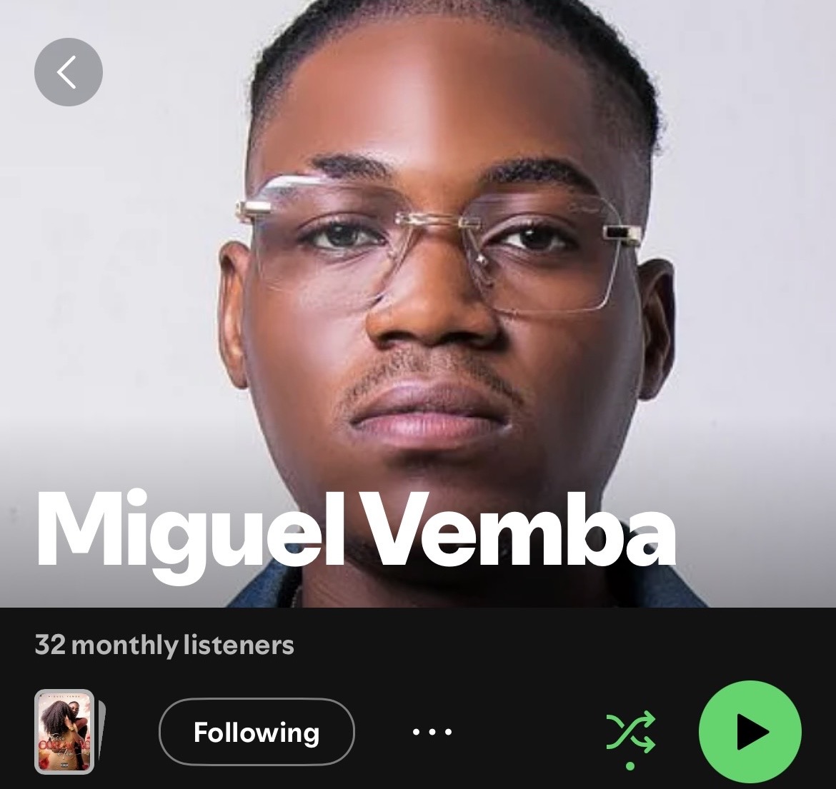 Miguel Vemba — Conta de Artista do Spotify